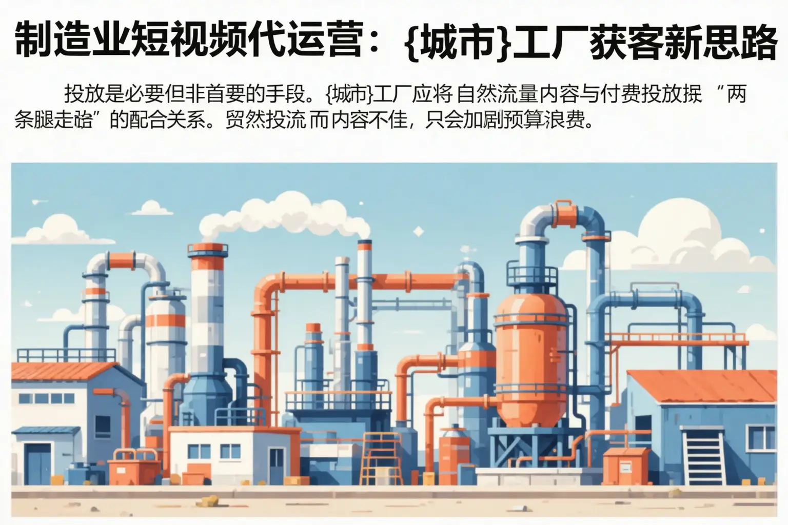 制造业短视频代运营:辛集工厂获客新思路